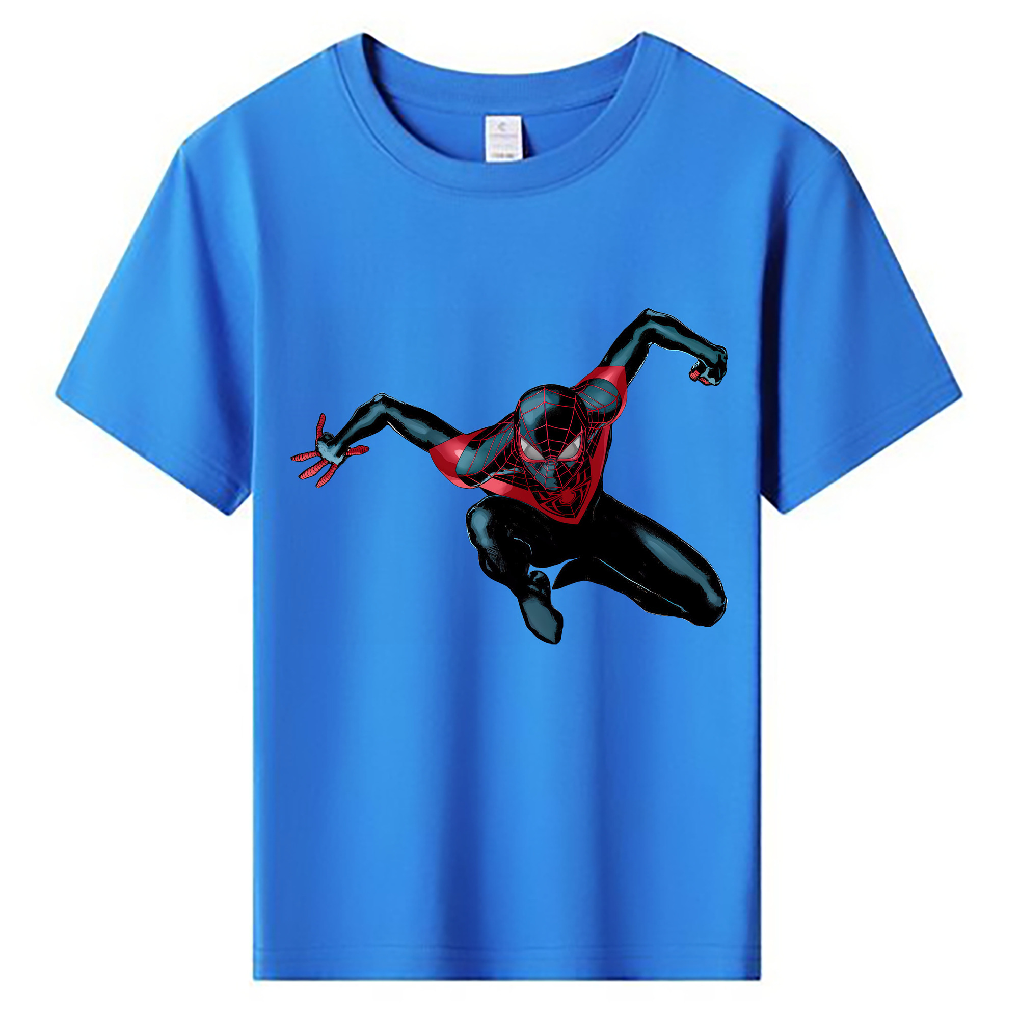 （画像用） Spider Man スパイダーマン 綿100％キッズTシャツ（フロントプリント）